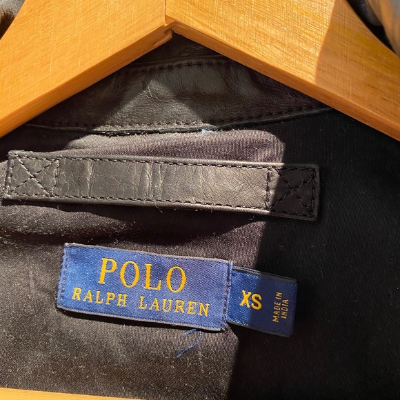 Polo Ralph Lauren Black Leather Jacket - Picture 4 of 9